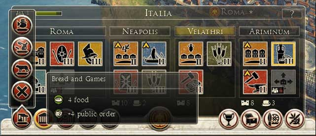 Sample edicts for Rome - Edicts | Strategic map - Strategic map - Total War: Rome II Game Guide