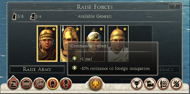 In order to increase the manpower of the army, first select the general - Army management | Army - Army - Total War: Rome II Game Guide
