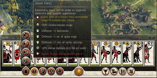 During moving your army you have several types of stances to your disposal - Moving your forces | Army - Army - Total War: Rome II Game Guide