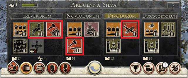 A model province focused on army recruitment. - Province development: army - General tips - Total War: Rome II - Caesar in Gaul - Game Guide and Walkthrough