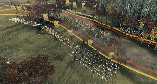 Troops waiting to strike at the enemy column. This battle will be over in several minutes. - Battles - General tips - Total War: Rome II - Caesar in Gaul - Game Guide and Walkthrough