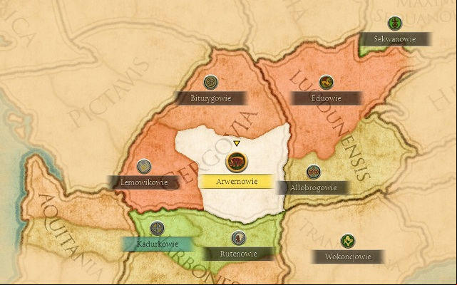 Let us start with opening the diplomacy window and examining diplomatic relations between the neighbours - Victory conditions and the first steps - Factions - Arvernii - Total War: Rome II - Caesar in Gaul - Game Guide and Walkthrough
