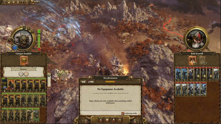 Lightning Strike ability allows you to prevent the enemy from receiving reinforcements. - Greenskins Campaign Walkthrough and Tips - Greenskins - Total War: Warhammer Game Guide