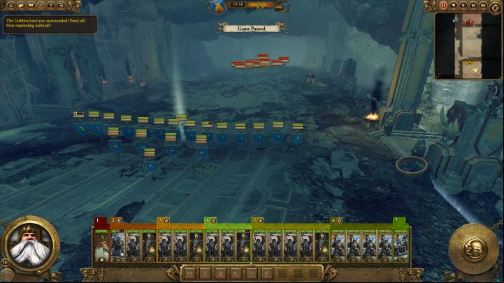 This battle takes place in a narrow underground tunnel. - Dwarven Campaign Walkthrough and Tips - Dwarves - Total War: Warhammer Game Guide