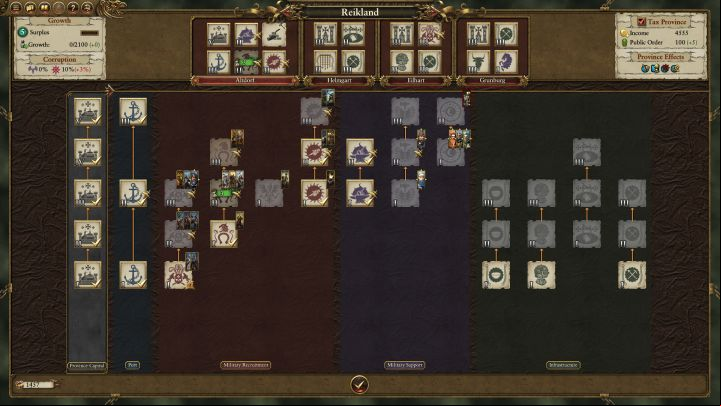 You can open the Building Browser to have a better view of the available buildings. - Developing settlements and provinces - Tips for a good start - Total War: Warhammer Game Guide