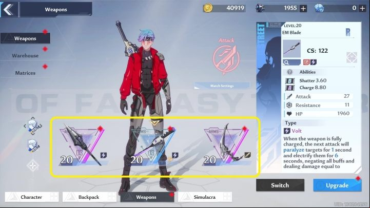 Another major way to develop your character is acquiring new weapons - Tower of Fantasy: Character development and leveling - Basics - Tower of Fantasy Guide