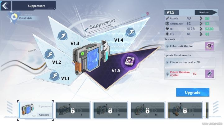 Another way of developing your character is the Suppressor - Tower of Fantasy: Character development and leveling - Basics - Tower of Fantasy Guide