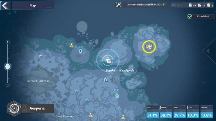 You'll find Barbarossa in the upper-right corner of Aesperia, in the Warren Snowfield - Tower of Fantasy: Barbarossa - boss, how to beat? - World Boss - Tower of Fantasy Guide