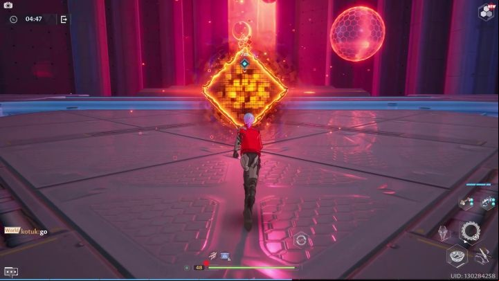 After starting this mode (and between rounds) you will land on a platform with an orange "matrix" - Tower of Fantasy: Bygone Phantasm - Adventure - Tower of Fantasy Guide