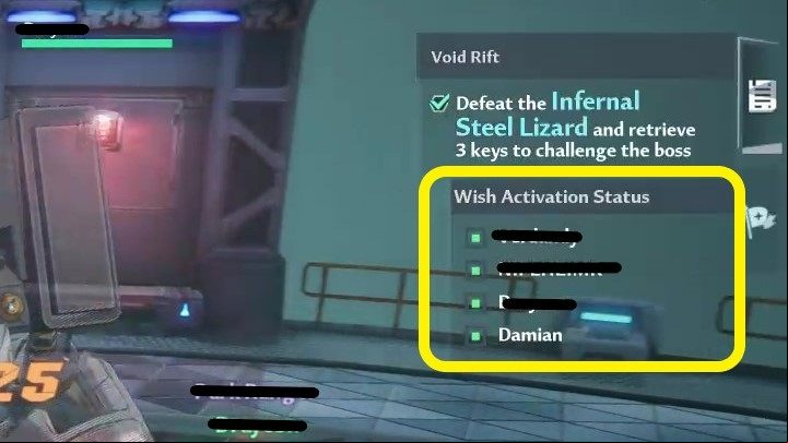 You can see the Wish statuses in the upper-left corner of the main screen - Tower of Fantasy: Void Rifts - Adventure - Tower of Fantasy Guide