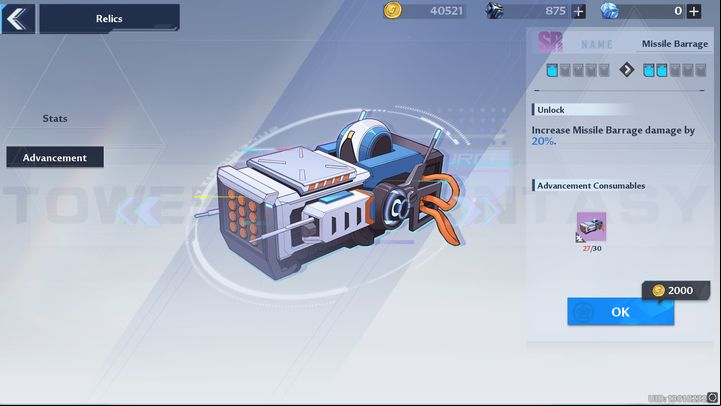 When entering the Relics tab, you will see a very large number of devices - Tower of Fantasy: Relics - Basics - Tower of Fantasy Guide