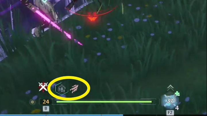 You can check the status of the current statuses affecting your character above the hero's health bar at the bottom of the screen - Tower of Fantasy: Combat and weapons - Basics - Tower of Fantasy Guide