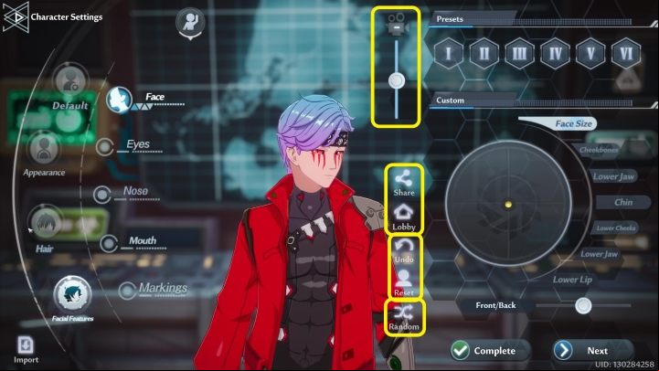 The middle menu is very useful in character creation - Tower of Fantasy: Character creation and customization - Basics - Tower of Fantasy Guide