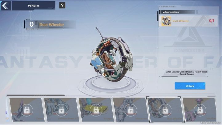 Dust Wheeler is a reward for reaching the rank of Grand Marshal in one of the Apex League seasons - Tower of Fantasy: Vehicles - list of all, how to unlock? - Basics - Tower of Fantasy Guide