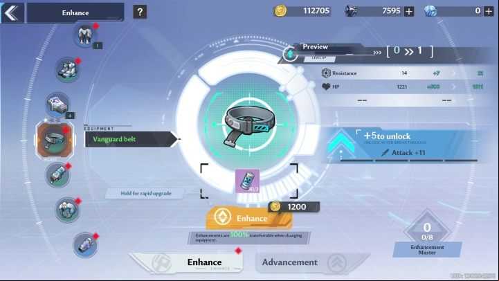 If you have enough resources (mainly Booster modules) and gold , you can upgrade equipment - Tower of Fantasy: Equipment - Basics - Tower of Fantasy Guide