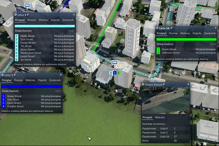 One stop is being used by three lines, which increases enger traffic. - Transporting engers, resources and goods - Tips and Playthrough description - Transport Fever Game Guide