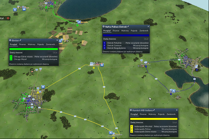 Build a line near Detroit, include: oil well (crude oil) > refinery (fuel) > Detroits industrial district - Mission 4 - Motor Industry | The USA Campaign - The USA Campaign - Transport Fever Game Guide