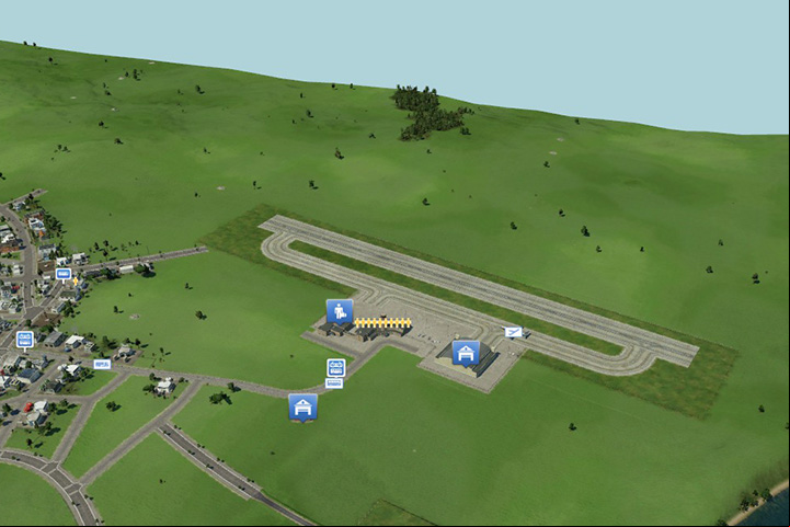 Airports require vast amounts of space, so it is best to build them in the outskirts of cities, perhaps even with some distance between the airport and the buildings - Building roads, railways, ports and airports - Tips and Playthrough description - Transport Fever Game Guide