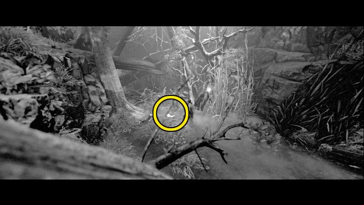 After the battle, check the area to the left of where you fought the beasts - Trek to Yomi: Chapter 4 - walkthrough - Walkthrough - Trek to Yomi Guide