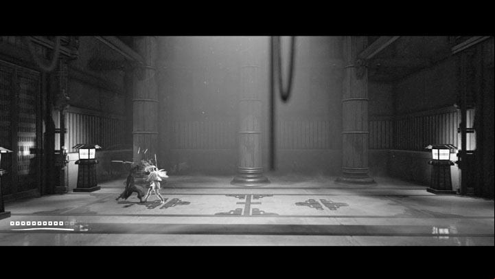 In the new large hall, you will encounter a bandit ghost - this is the first man you killed after the beginning of the journey - Trek to Yomi: Chapter 5 - walkthrough - Walkthrough - Trek to Yomi Guide