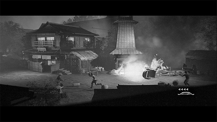 Expect intense fights with bandits along the way to the right - Trek to Yomi: Chapter 3 - walkthrough - Walkthrough - Trek to Yomi Guide