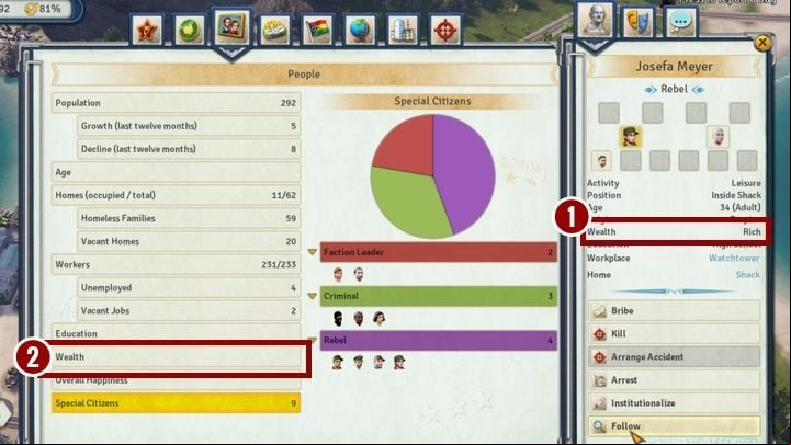 You can start building houses for rich people after people of higher social status (e - Starting tips for Tropico 6 - Basics - Tropico 6 Guide