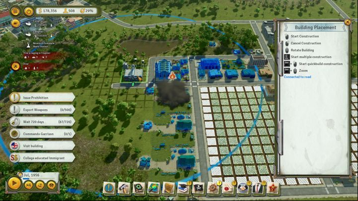 Buildings such as Fire Station or Newspaper have a specific operating range - Starting tips for Tropico 6 - Basics - Tropico 6 Guide
