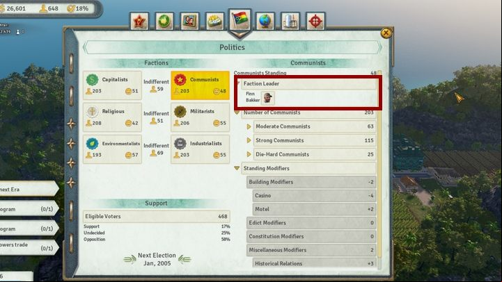 Click on the leader and select the Bribe option - How to increase the Approval Rating in Tropico 6? - FAQ - Tropico 6 Guide
