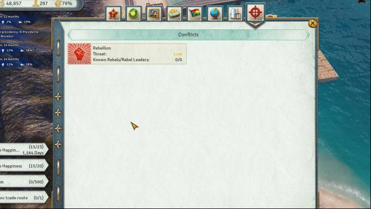 The final tab of the Almanac - Almanac in Tropico 6 - Basics - Tropico 6 Guide