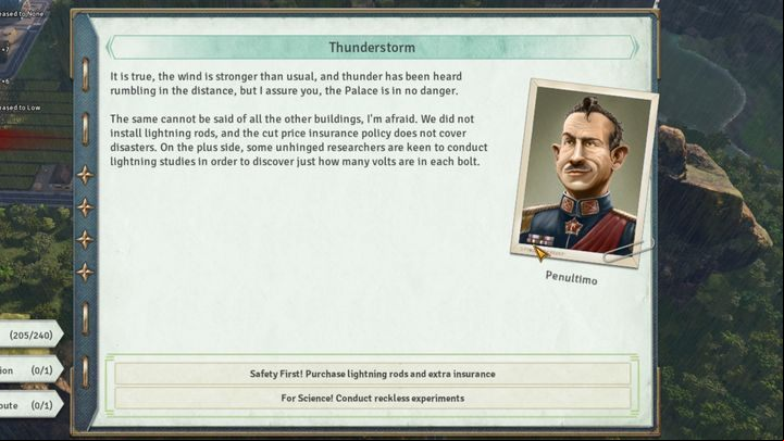 Youll receive an information of an incoming cataclysm just before its appearance - Natural disasters | Mechanics in Tropico 6 - Mechanics - Tropico 6 Guide