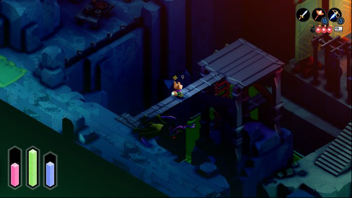 Use another ladder, this time the one that will lead you down the hole - Tunic: Magic ball - how to find? - FAQ - Tunic Guide