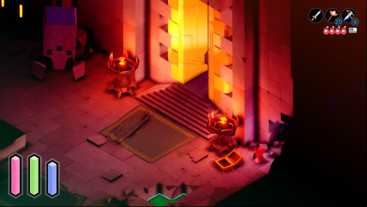After going through the gate, you will reach an open golden gate - Tunic: Magic ball - how to find? - FAQ - Tunic Guide