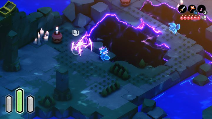 White-pink glowing monsters with biting attacks and moving at high speed - Tunic: Enemies - a list of all - Basics - Tunic Guide