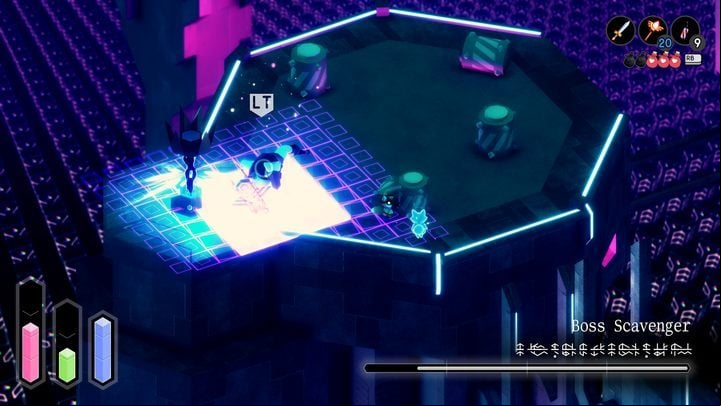 This time it's worth to focus on a rather ive, long, defense-based tactic and sporadic counter-attacks - Tunic: Boss Scavenger - boss, how to beat? - Bosses - Tunic Guide