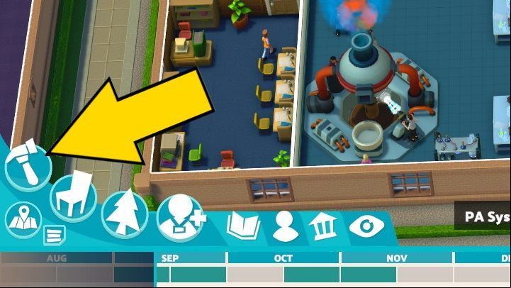To enter build mode, press the Build button - Two Point Campus: Building rooms - Basics - Two Point Campus Guide