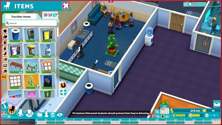 Employees and students feel the importance of the environment in which they learn and work, so you should take care of the appropriate decor - Two Point Campus: Beginners guide - Basics - Two Point Campus Guide