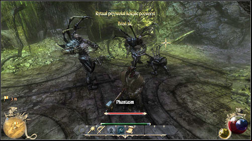 The mission found in ruined Ashos consists of finishing the ritual which has been once initiated by a young adept of magic - Umbrella Story, Suspended Ritual | Quests - Necromancers Guild - Quests - Necromancers Guild - Two Worlds II Game Guide
