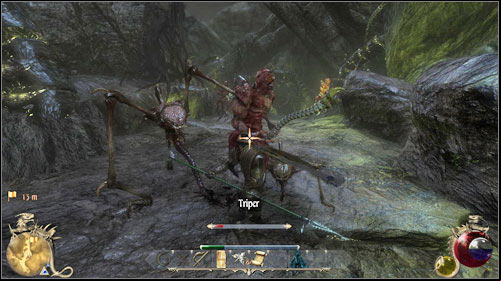 The mission consists of killing a few monsters, whose spines are needed by the mage to produce wands - Brothers Chest, Bone Wand, Telepathic Sender | Quests - Mages Guild - Quests - Mages Guild - Two Worlds II Game Guide