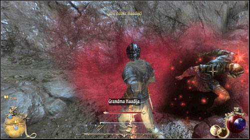 On the path leading to the Warriors Guild, you will come across a group of people digging a grave - Contract for Fame, Interrupted Burial | Quests - Warriors Guild - Quests - Warriors Guild - Two Worlds II Game Guide