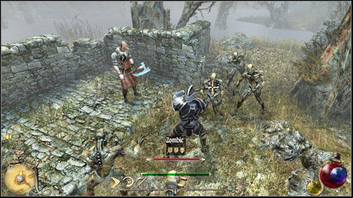 If you choose to spare his life, a few zombies will appear - Widows Necklace, The Mad Blacksmith | Quests - Tir Geal - Quests - Tir Geal - Two Worlds II Game Guide