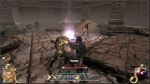 Once youre inside, follow Mazon and you will meet Reesa (M21:8), wholl change the plan of action - Imperial Delivery, A Friend in Need, The Third Man | Quests - Hatmandor - Quests - Hatmandor - Two Worlds II Game Guide