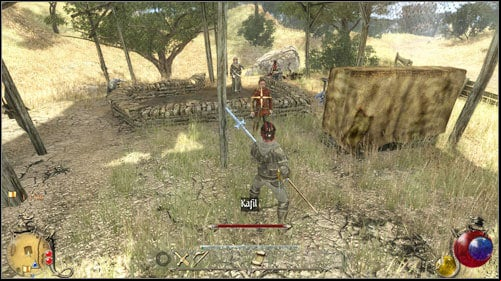 By the path you will meet a man in the middle of building his house - Missing spades, Forged | Quests - Bayan - Quests - Bayan - Two Worlds II Game Guide