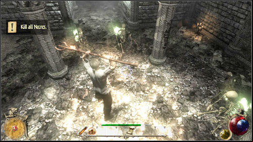 After talking with Dar Pha (M1:4) in the orc camp, go meet the Prophet - The Prophet | Quests - Alsorna - Quests - Alsorna - Two Worlds II Game Guide