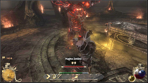 After a few accurate shots a cutscene will play, during which the dragon will breathe fire and create a Magma Sentinel - Whatever It Takes | Main quests - Chapter IV - Main quests - Chapter IV - Two Worlds II Game Guide