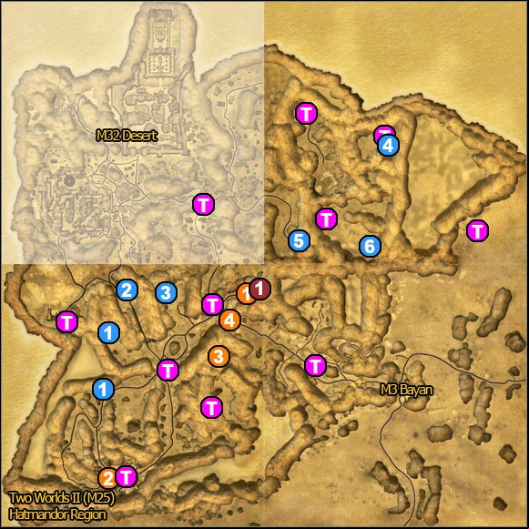 1 - Hatmandor Region | World Atlas Maps - Maps - Two Worlds II Game Guide