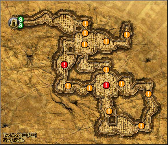2 - Savannah - south-east part | World Atlas Maps - Maps - Two Worlds II Game Guide