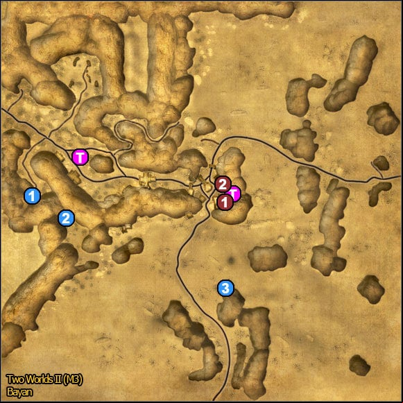 1 - Bayan | World Atlas Maps - Maps - Two Worlds II Game Guide