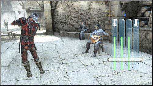 Mechanics of playing the instruments does not differ significantly from that of Guitar Hero or Rock Band - Playing instruments | Tips - Tips - Two Worlds II Game Guide