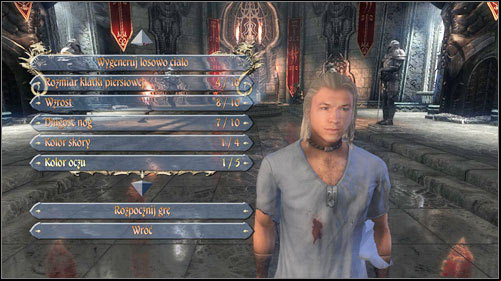 New hero creation screen. - Creating a new hero | Character development - Character development - Two Worlds II Game Guide