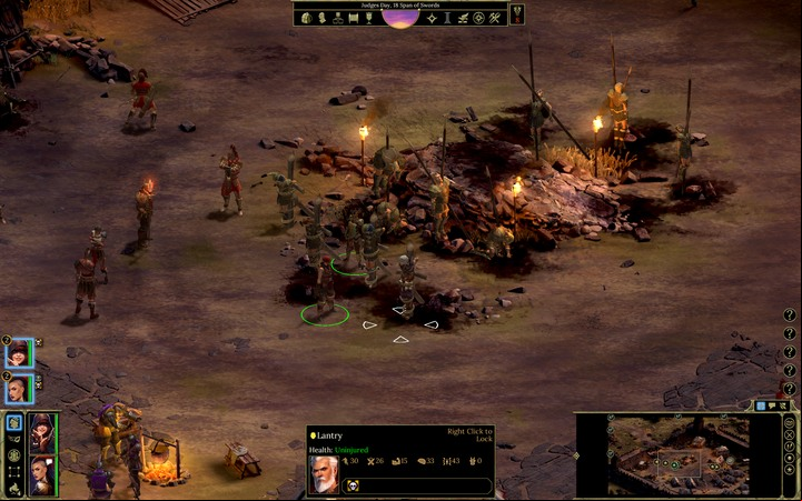 You will come across Lantry for the first time in the Scarlet Chorus Camp - Companions - Important information - Tyranny Game Guide